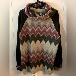 Honeyme Fleece Cowl Neck Pullover , size XXXL